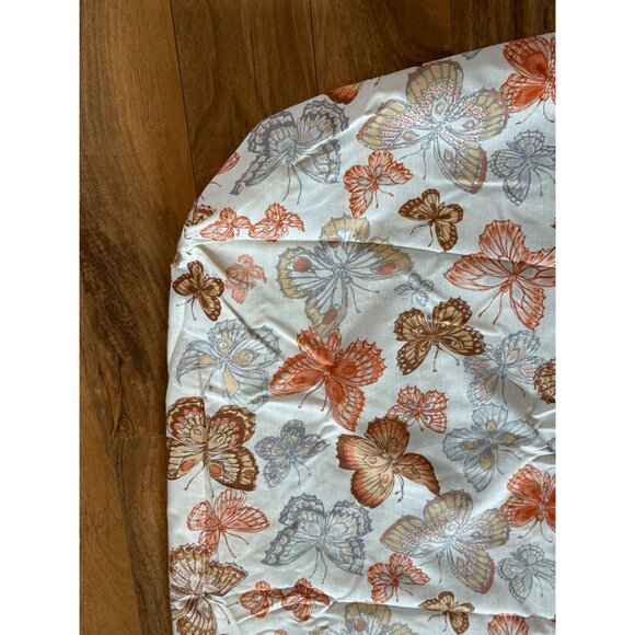Vintage Caress Butterfly Print Burlington Percale Twin Sheet Set - Picture 10 of 12